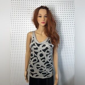 Nic&Zoe SQUIGGLE TAPE TANK, Black multi in Women’s Large